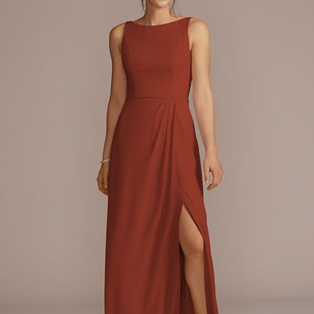 David’s Bridal Cinnamon Bridesmaid Dress STYLE# F20555